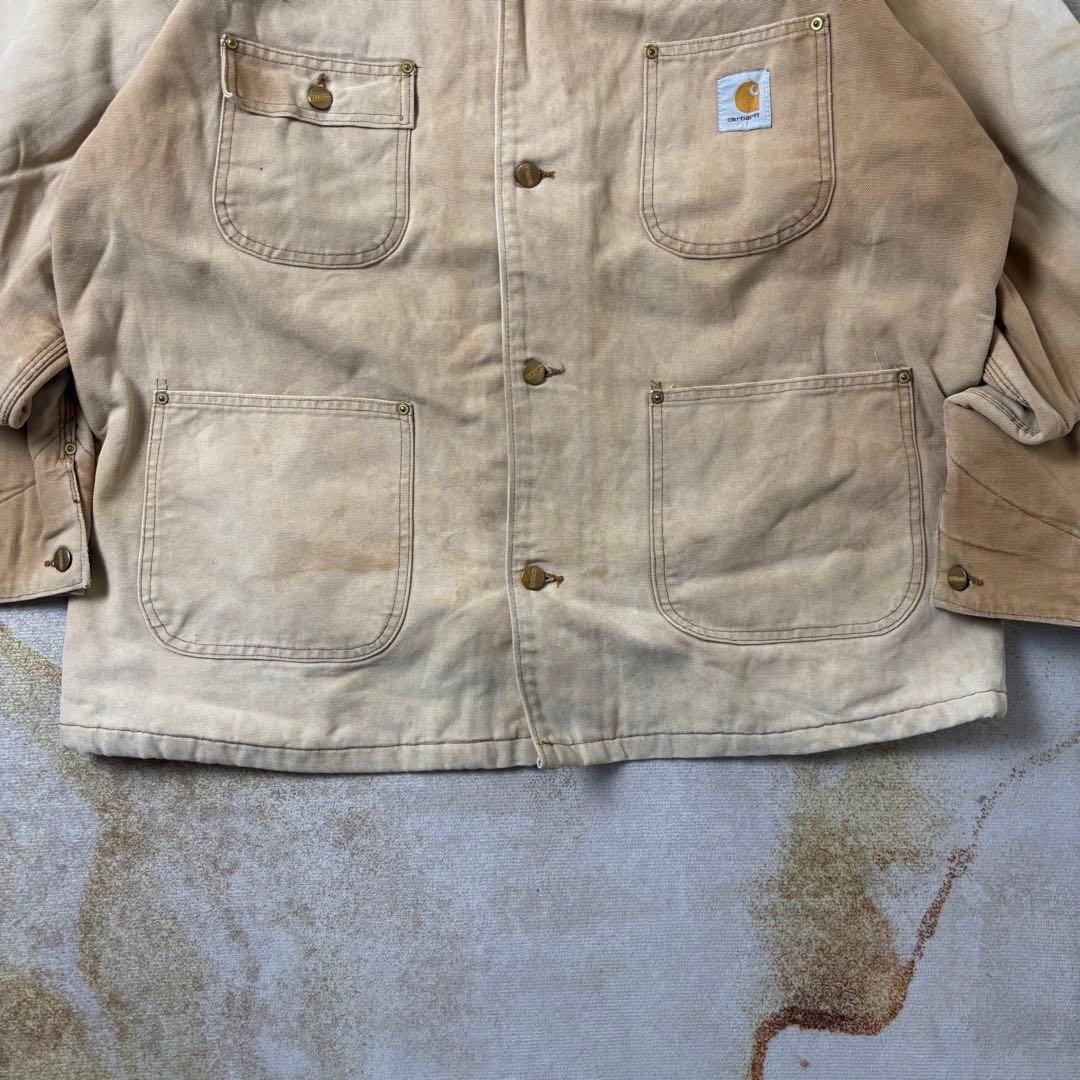 【古着】USA製90sCarharttチョアコートワークジャケット星タグ
