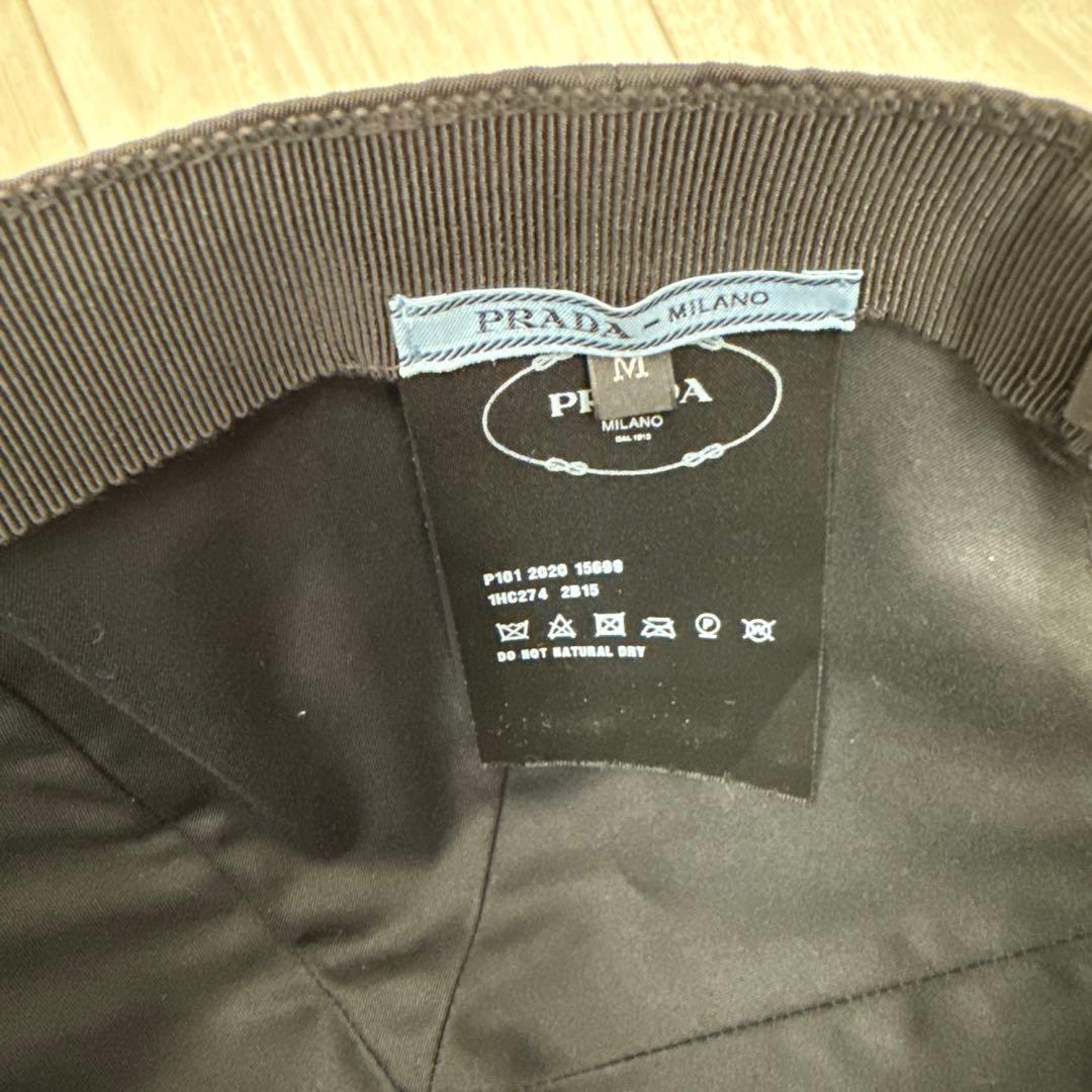【美品】直営店購入　PRADA プラダ ベースボールキャップ Mサイズ