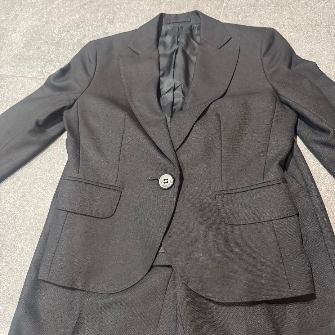 美品BURBERRY LONDON セットアップ　シルク　黒　ノバチェック　S