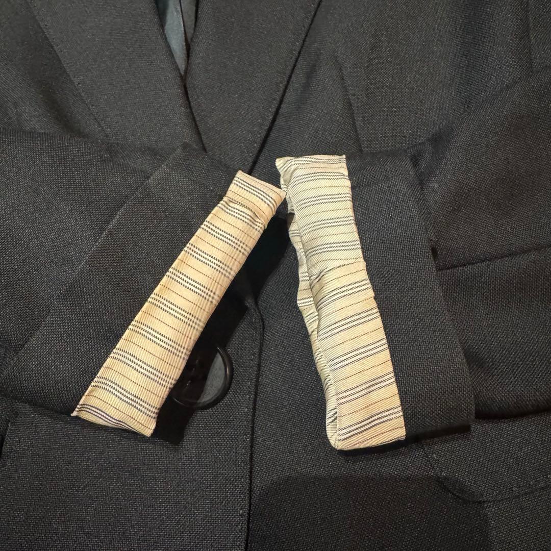 美品BURBERRY LONDON セットアップ　シルク　黒　ノバチェック　S