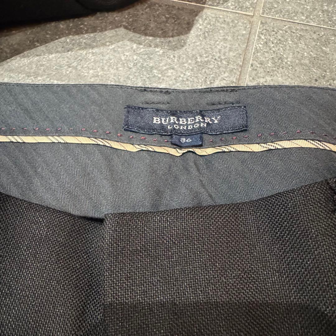 美品BURBERRY LONDON セットアップ　シルク　黒　ノバチェック　S