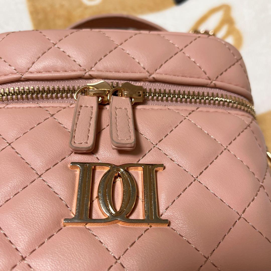 darich キルティングスクエアミニバッグ ピンク ゴールド金具