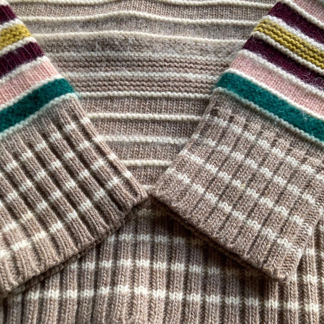 美品✨ Paul Smith LONDON M マルチボーダー モヘア混 ニット