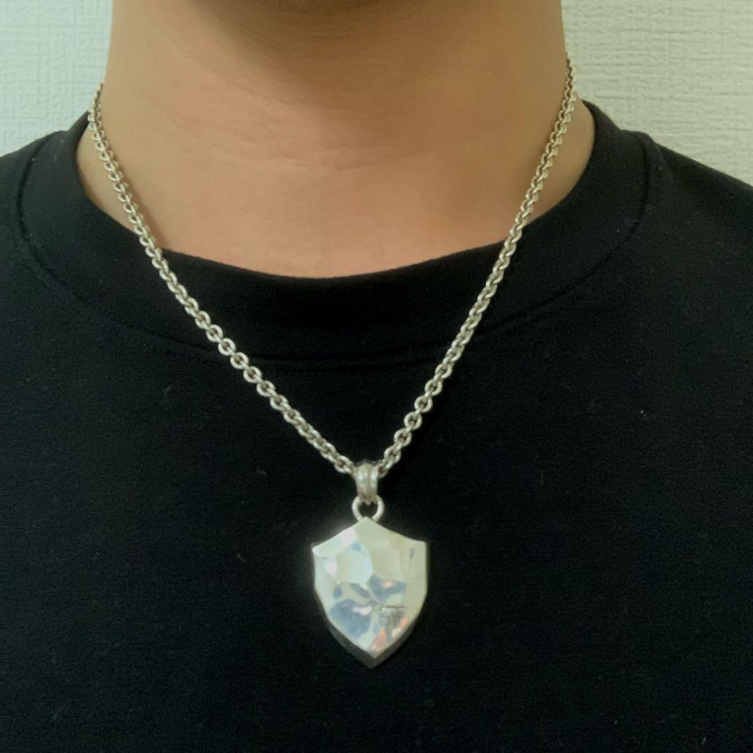 GARNI リバーシブル シルバー925 シールド エンブレム フック チェーン