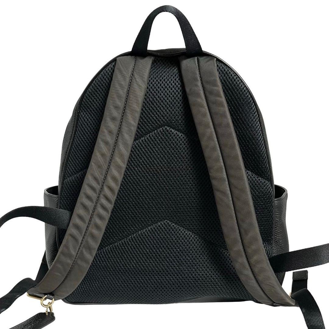 美品 COACH コーチ リュック バックパック レザー ブラック　5666