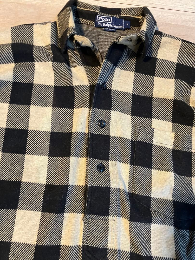 90s Polo by Ralph Lauren ブロックチェック ネルシャツ