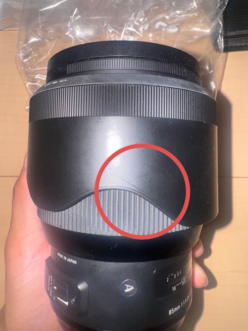 SIGMA 85mm F1.4 DG レンズ