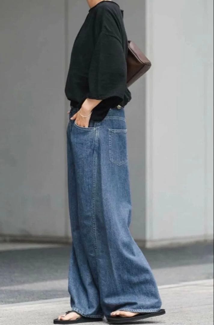 新品タグ付き　FRAMeWORK　バレルフォルムデニムパンツ　38