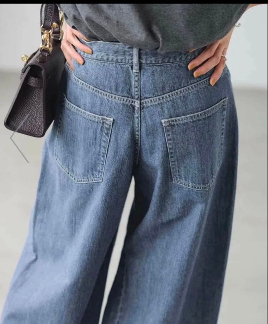 新品タグ付き　FRAMeWORK　バレルフォルムデニムパンツ　38