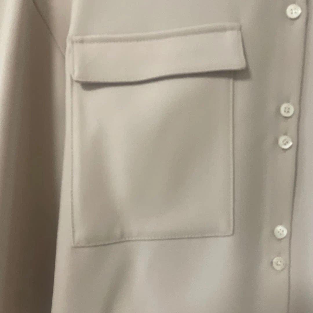 未使用❤️ anuans アニュアンス　ダブルサテン ブラウス　ベージュ