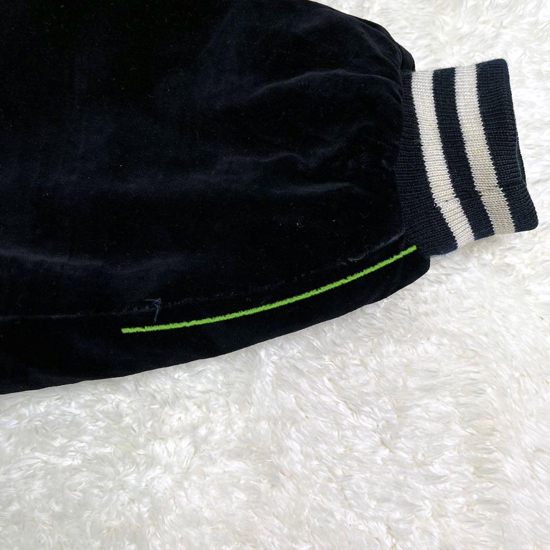 CORSAIREコルセアヴィンテージ別珍スカジャン鷹龍刺繍ブラック黒L