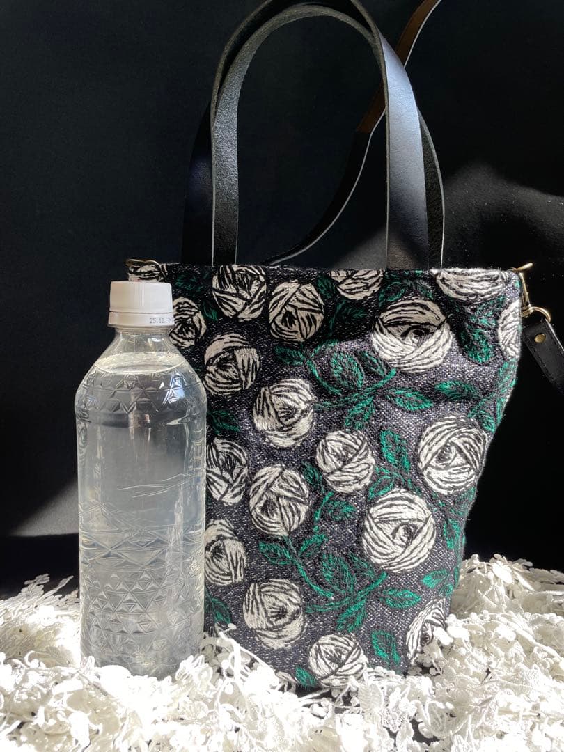 ミナペルホネン　rosy 丸底バッグ　ハンドメイド♪