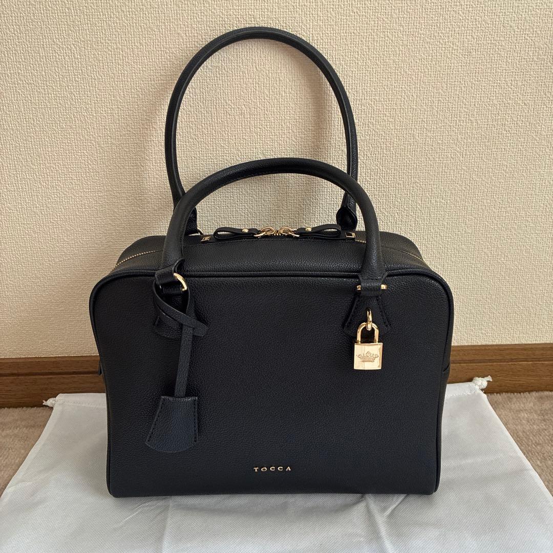 TOCCA 本革☆ボストンバッグ☆ブラック 美品