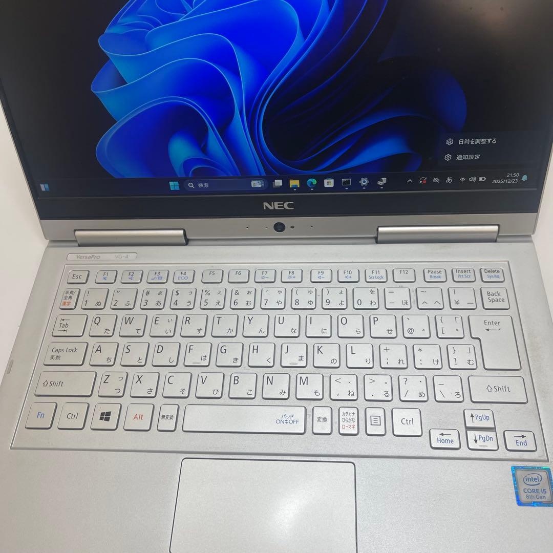 Windowsノート本体 #663 NEC VersaPro VG-4 i5-8250U 8GB 256G
