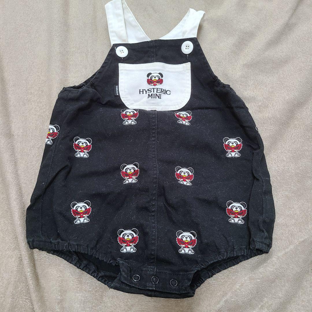 HYSTERIC MINI パンダ柄ダルマロンパース 80〜90