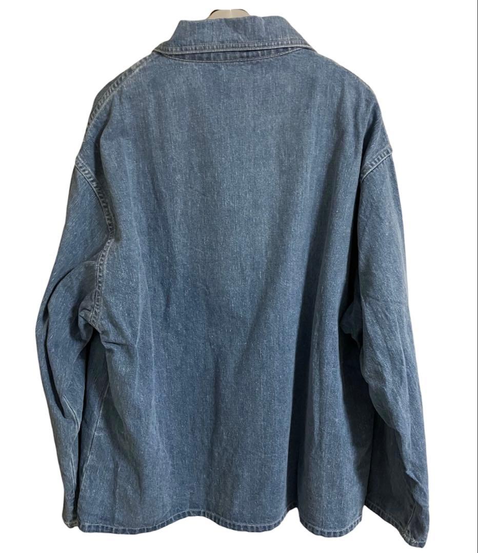 【AURALEE】SELVEDGE FADED LIGHT DENIM P/O