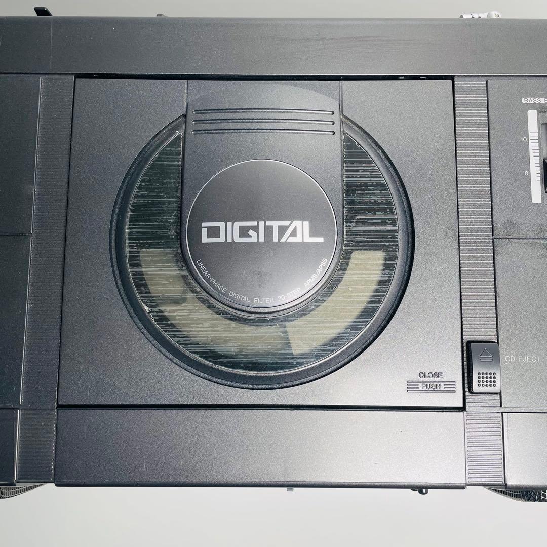 SHARP QT-73CD-GY コンパクトディスク ステレオダブルカセット