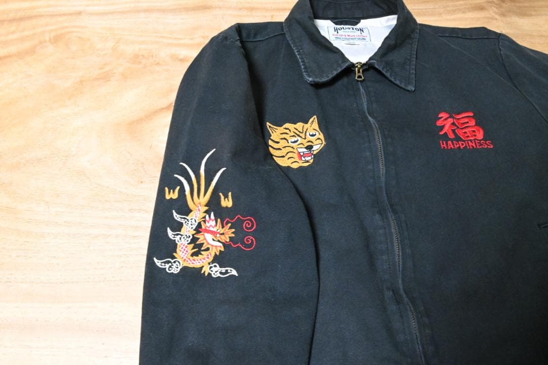 HOUSTON ベトジャン 虎刺繍　Ｍ