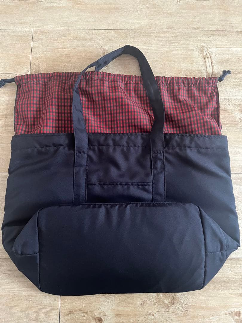 familiar マザーズバッグ 赤系ファミリアチェック