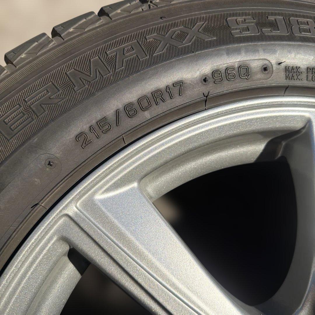 3927 215/60R17 ダンロップ スタッドレス タイヤ ホイール