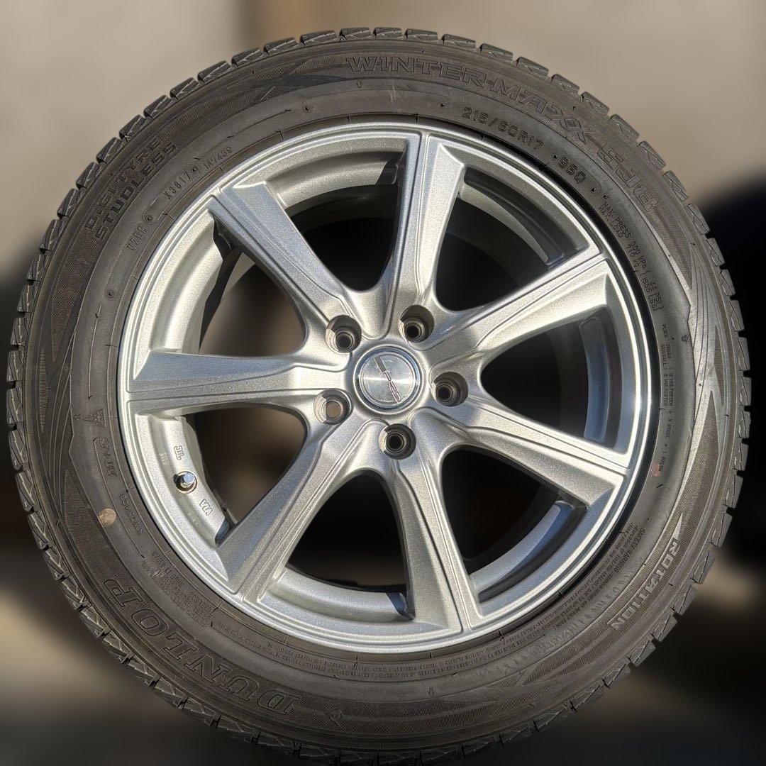 3927 215/60R17 ダンロップ スタッドレス タイヤ ホイール