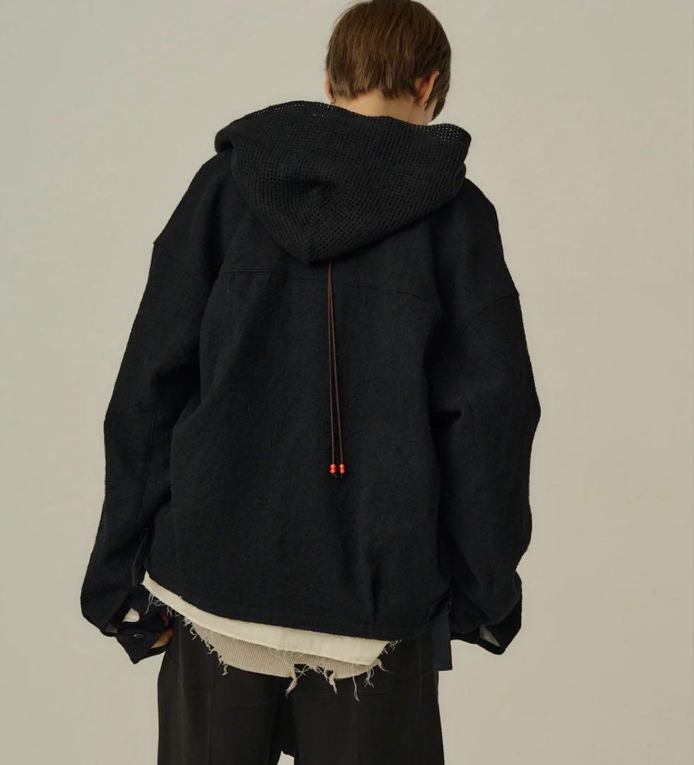パ*ン様 ancellm SHRINK WOOL LAYERING JACKET