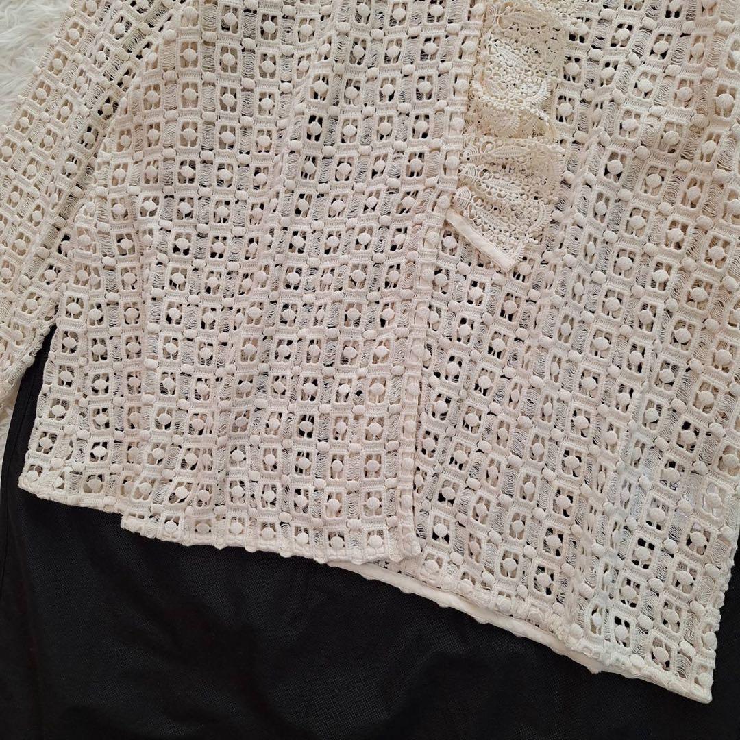 新品タグ付✨ヌキテパ×トゥモローランド クロシェフリルカラー ブラウス