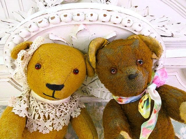 フランス　アンティークベア　ペアで☆　テディベア