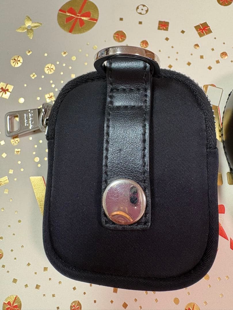 PRADA ブラック ミニポーチ ケース ストラップ付き