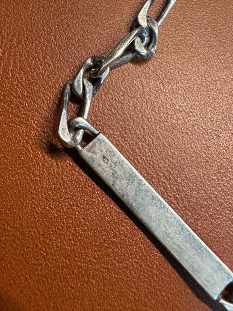 M*u様 1950s フランス製 ヴィンテージ　シルバー　IDブレスレット