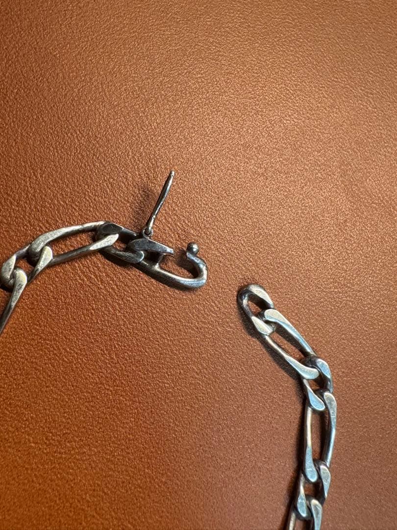 M*u様 1950s フランス製 ヴィンテージ　シルバー　IDブレスレット