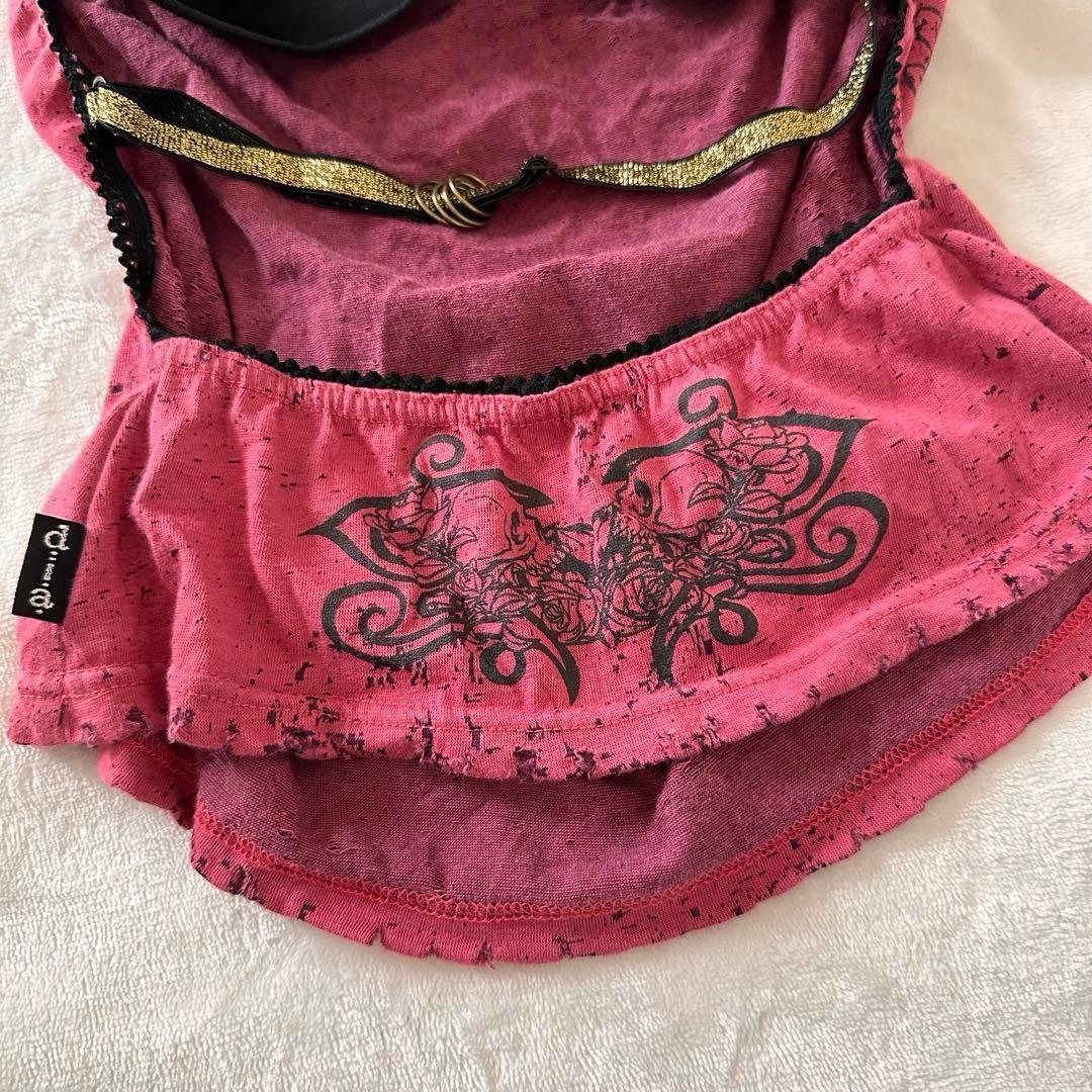 元祖【d.i.a.】背中ガンあき スカルベアトップ 平成当時物