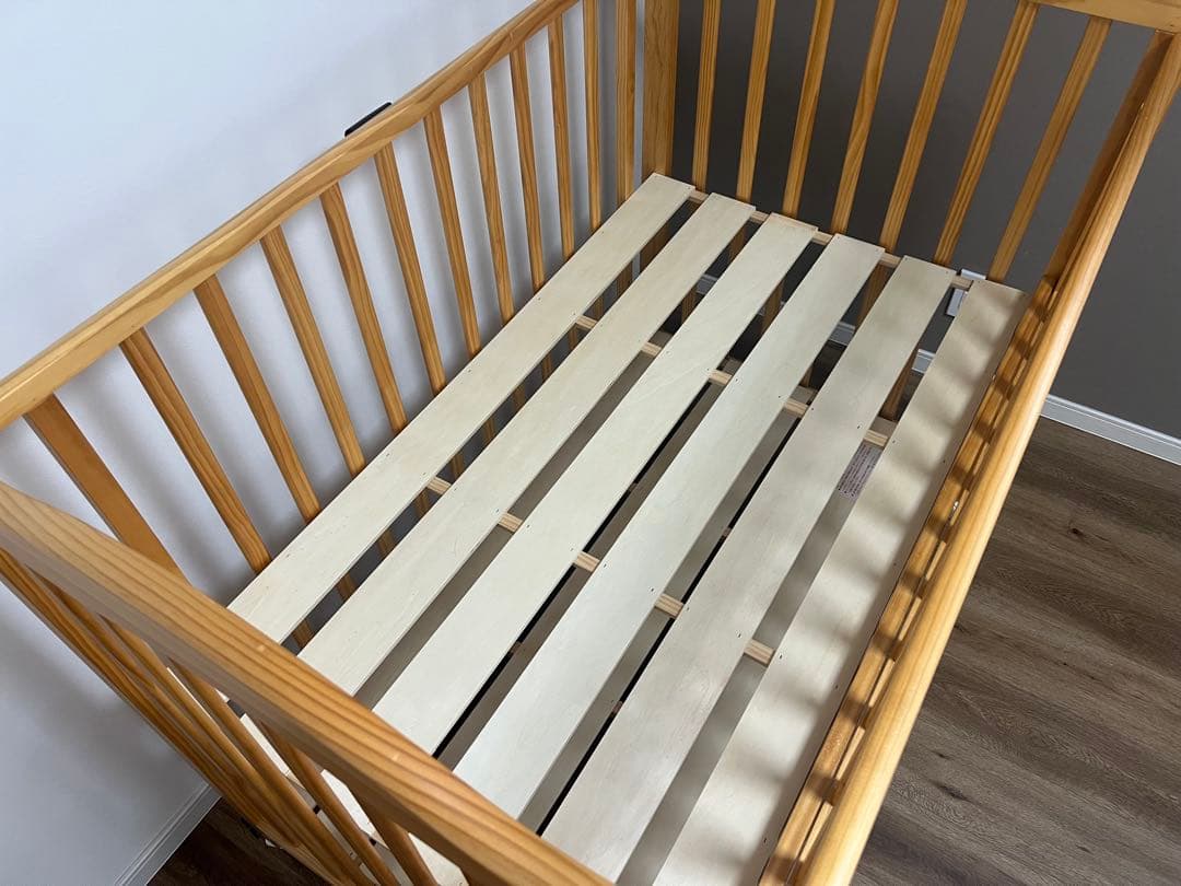 大和屋【アネシス】ベビーベッド 収納付き