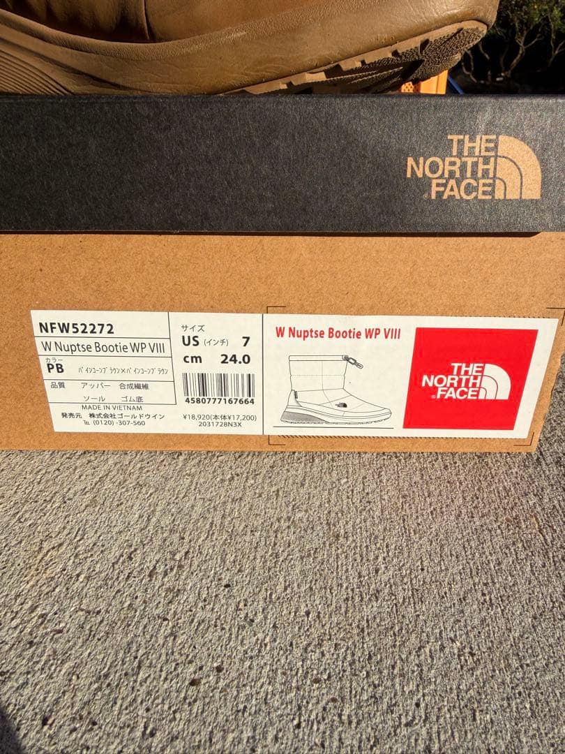THE NORTH FACE ノースフェイス ヌプシブーツ 24cm 箱つき