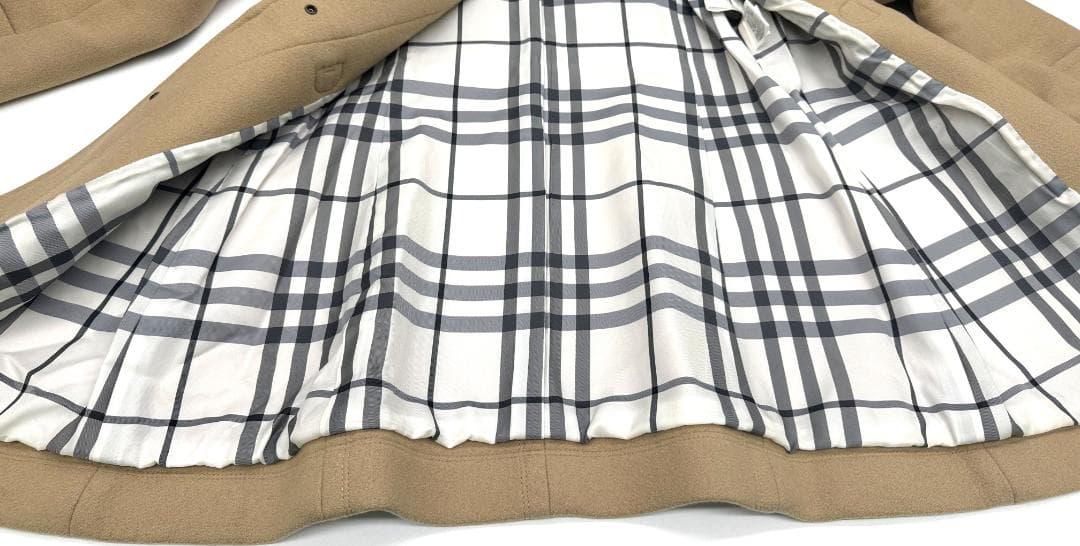 ★ BURBERRY三陽商会 ウールブレンド ダッフルコート 38　ベージュ系