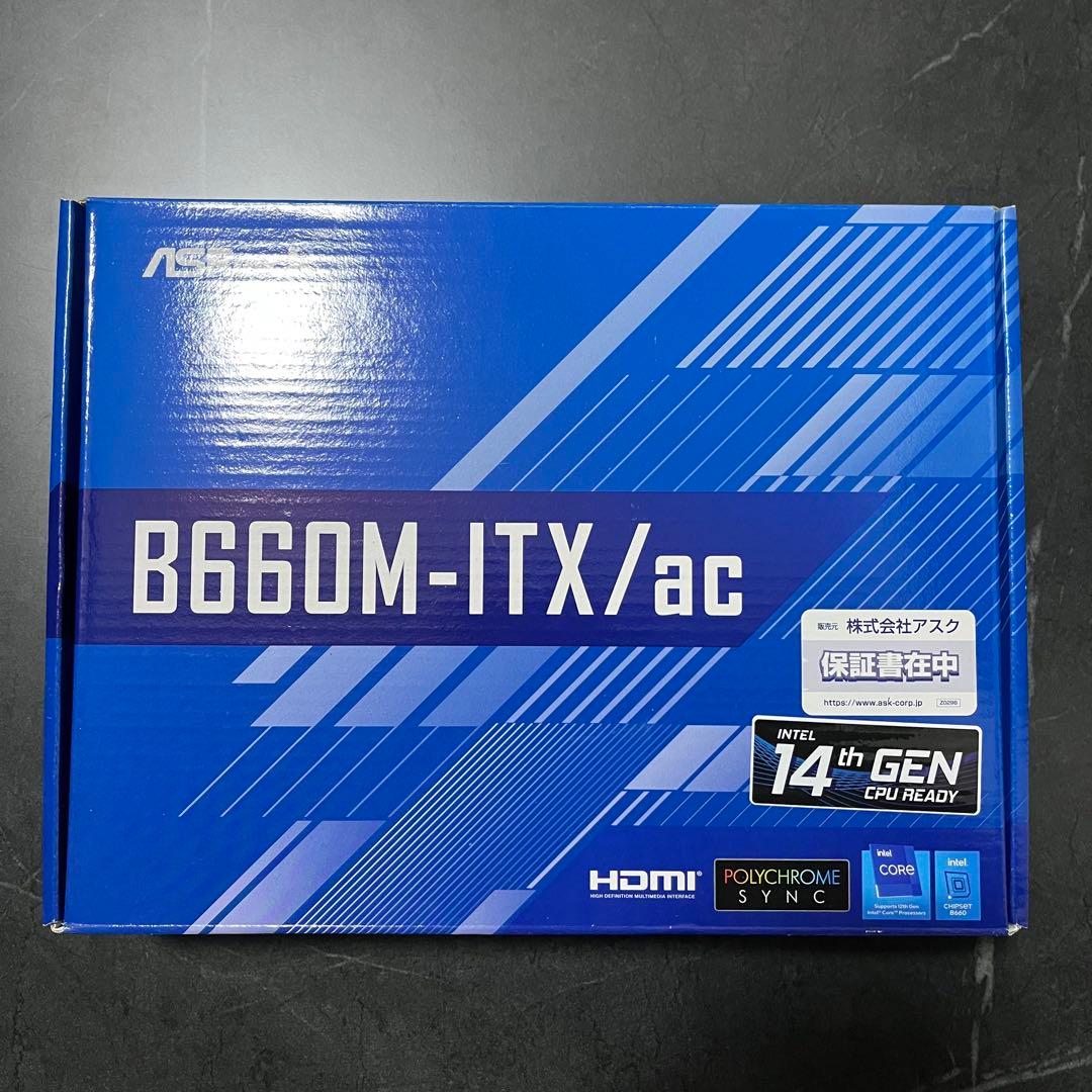 ASRock　B660M-ITX/ac　Wi-Fi　付属品・外箱付き