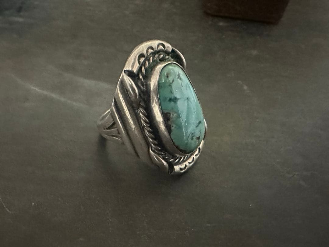 激希少　ヴィンテージ　リング　ターコイズ　アンティーク　インディアン　アメリカ