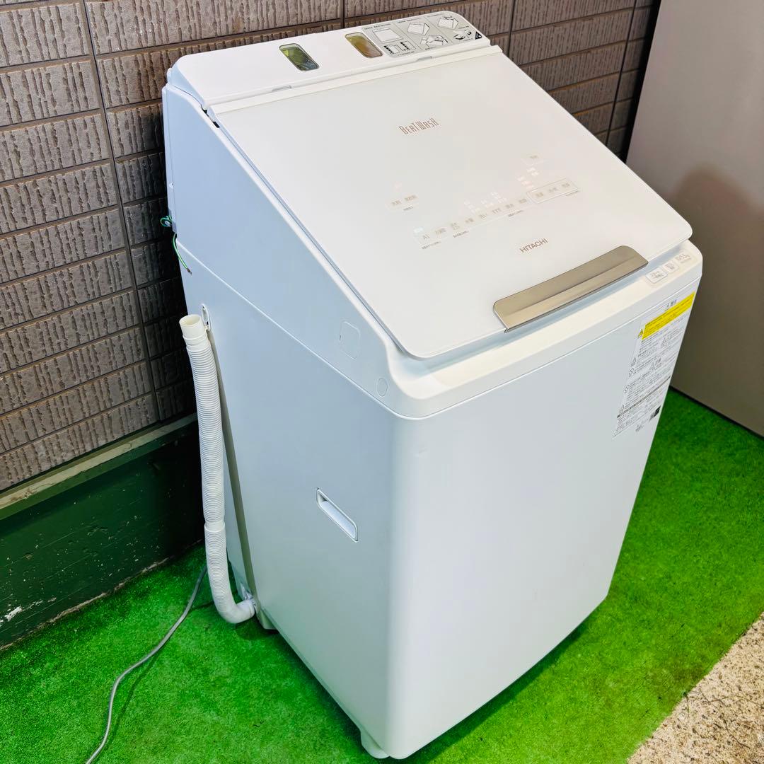 洗濯機 10kg 21年製 高性能 AI搭載 日立 自動洗剤【地域限定配送無料】