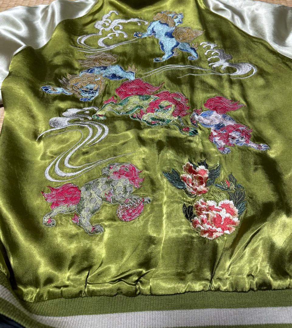 希少　花旅楽団 リバーシブルスカジャン M