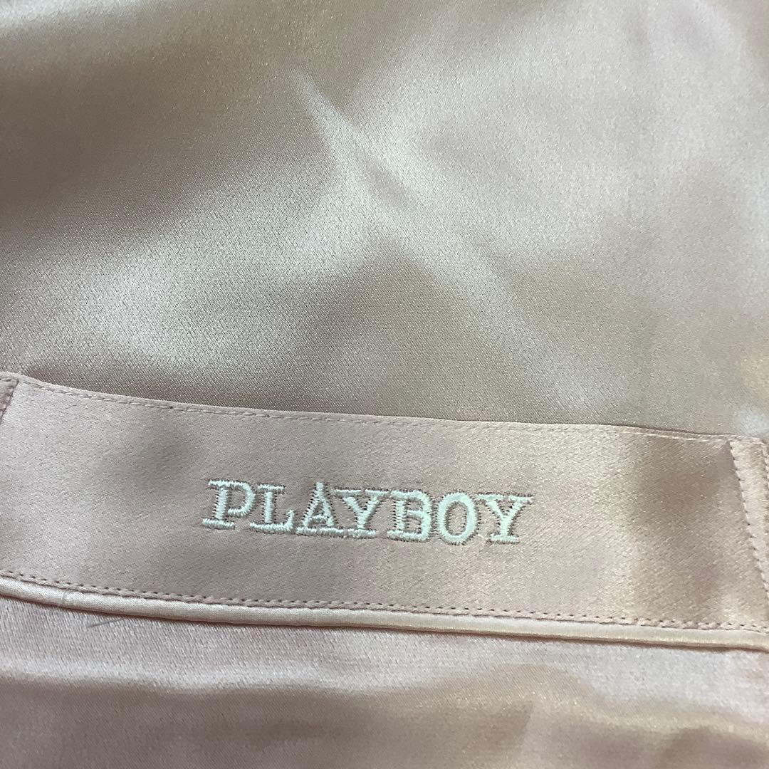 PLAYBOY レディースシルクパジャマ ピンク Lサイズ 新品 お買い得
