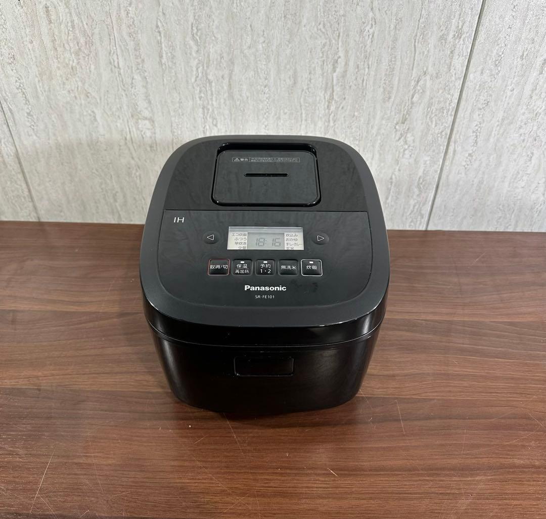 パナソニック 炊飯器 5.5合 2段IH 備長炭釜 ブラックSR-FE101