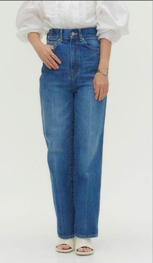 yori Audrey テーパードデニム　34