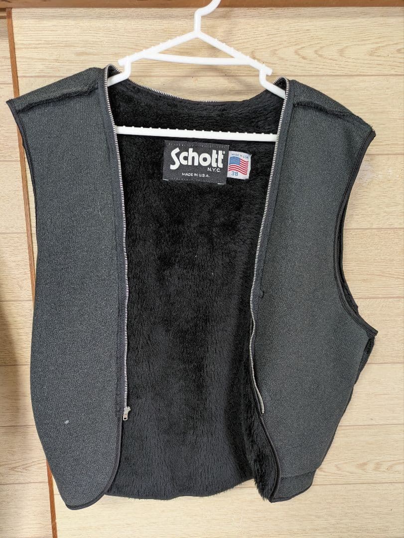 Schott 141 ブラック シングルライダースジャケット　size38