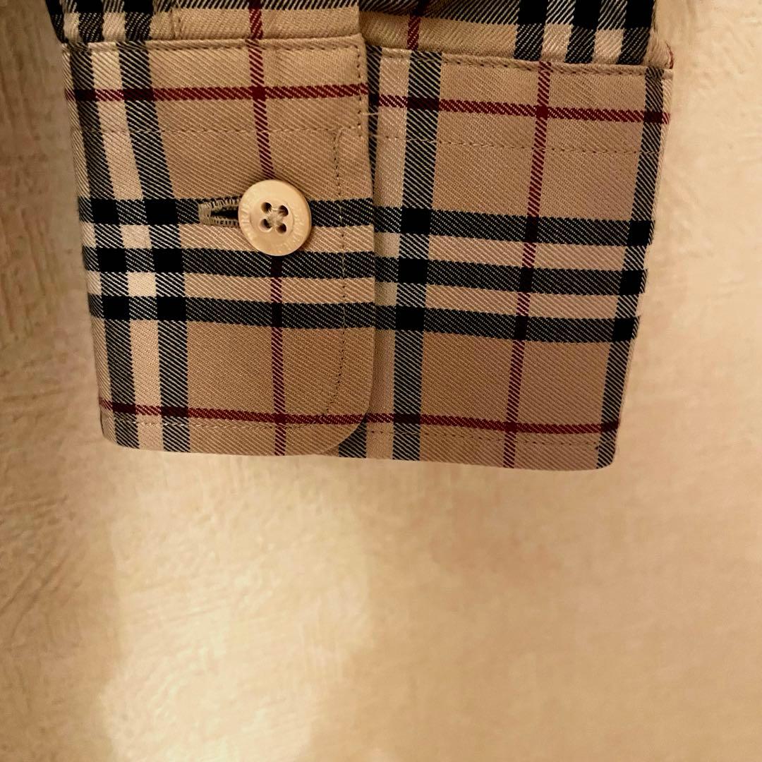 BURBERRY バーバリー ロンドンノバチェック 長袖シャツ Lサイズ メンズ