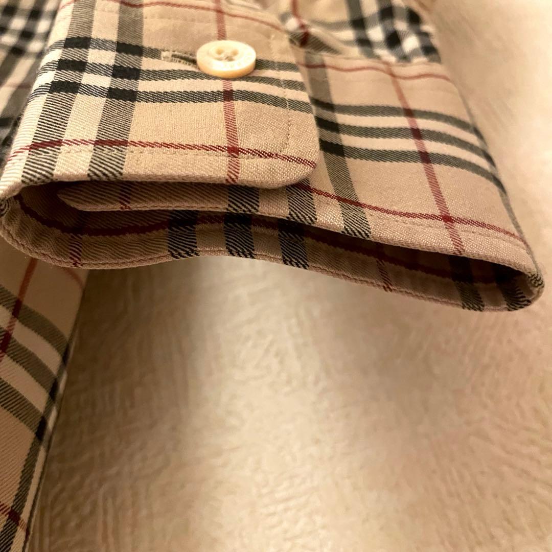 BURBERRY バーバリー ロンドンノバチェック 長袖シャツ Lサイズ メンズ