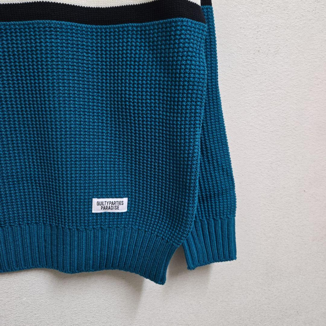 今だけ価格未使用24FWワコマリアWACKOMARIAロゴジャガードセーターL