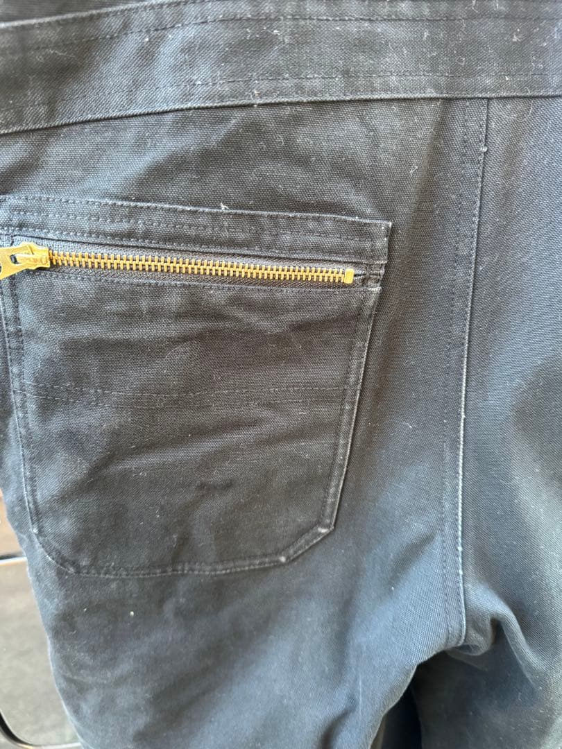 UNCROWD アンクラウド デッキパンツ 黒 Sサイズ　キルティング　バイカー