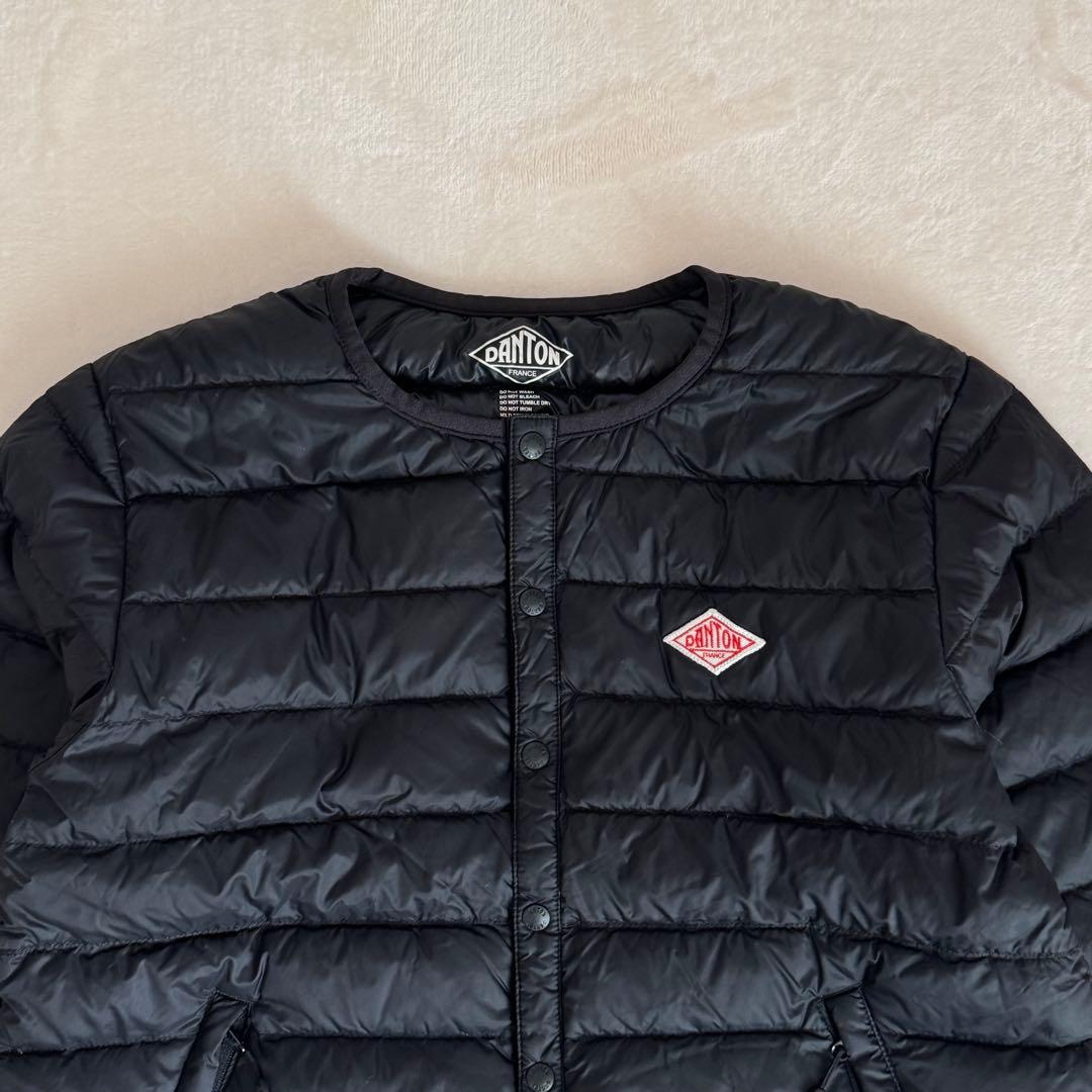 【美品】DANTON ダントン インナーダウン ダウンジャケット ブラック 34