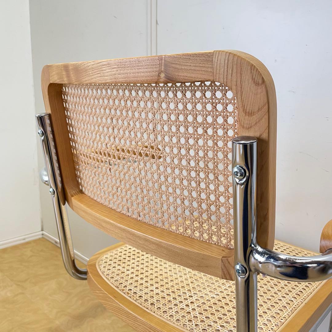 チェスカチェア リプロダクト マルセルブロイヤー アームチェア 椅子 籐 ラタン