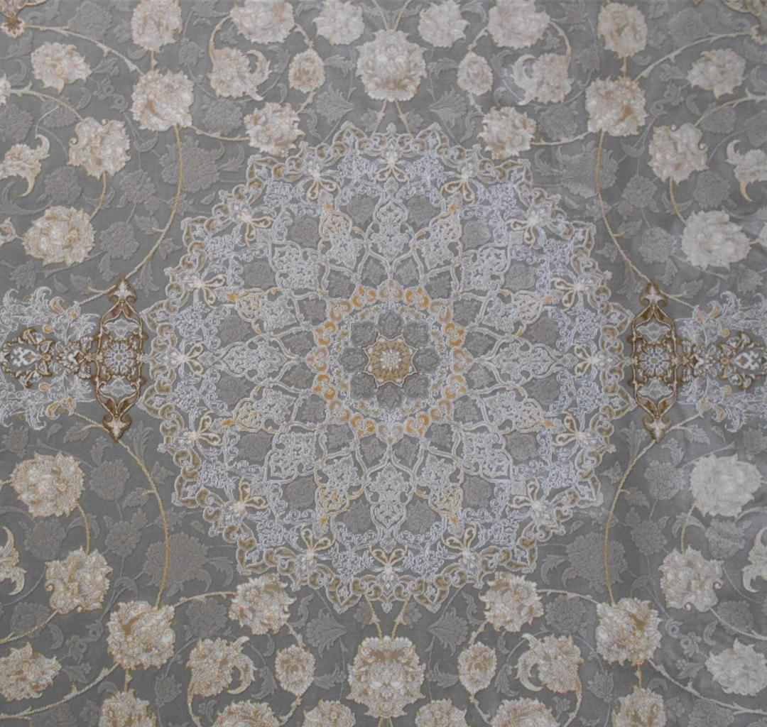 立体柄、144万ノット！本場イラン産 絨毯 ！150×225cm-202621